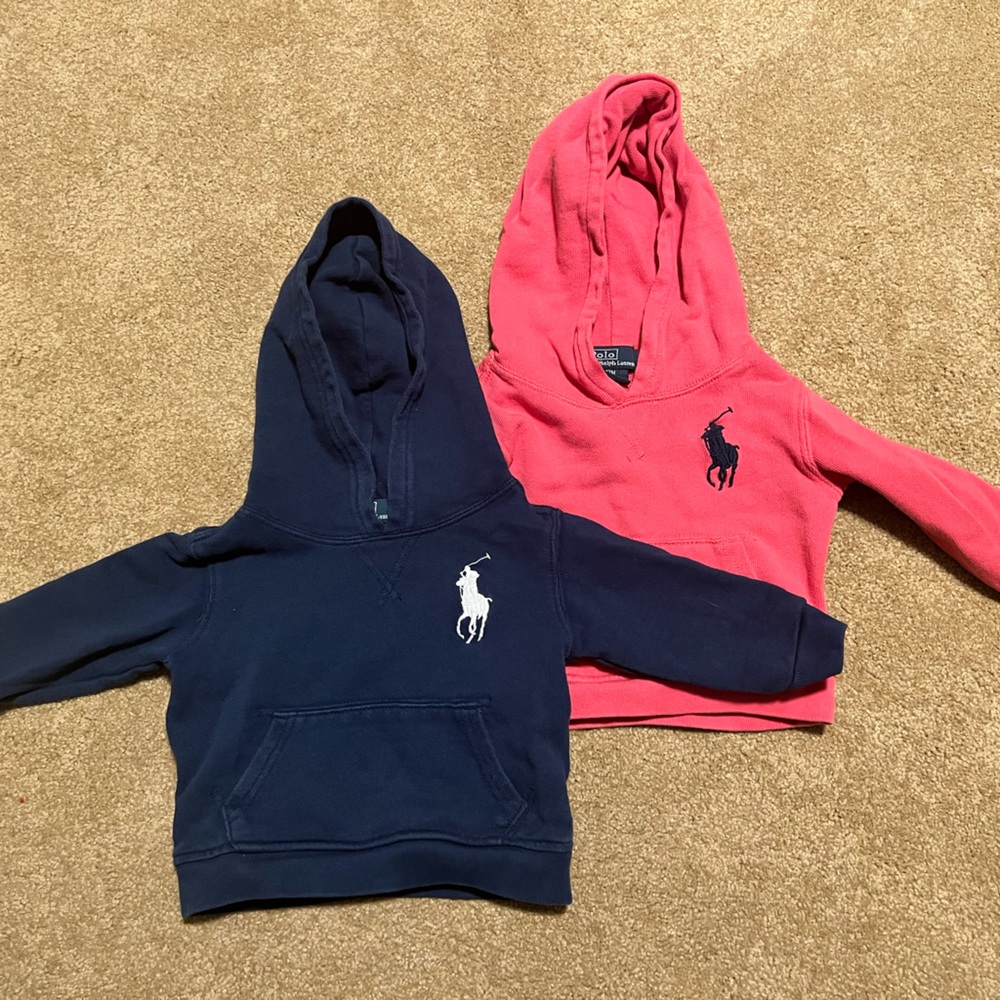 12 month baby boy hoodie set of 2 by Polo RL